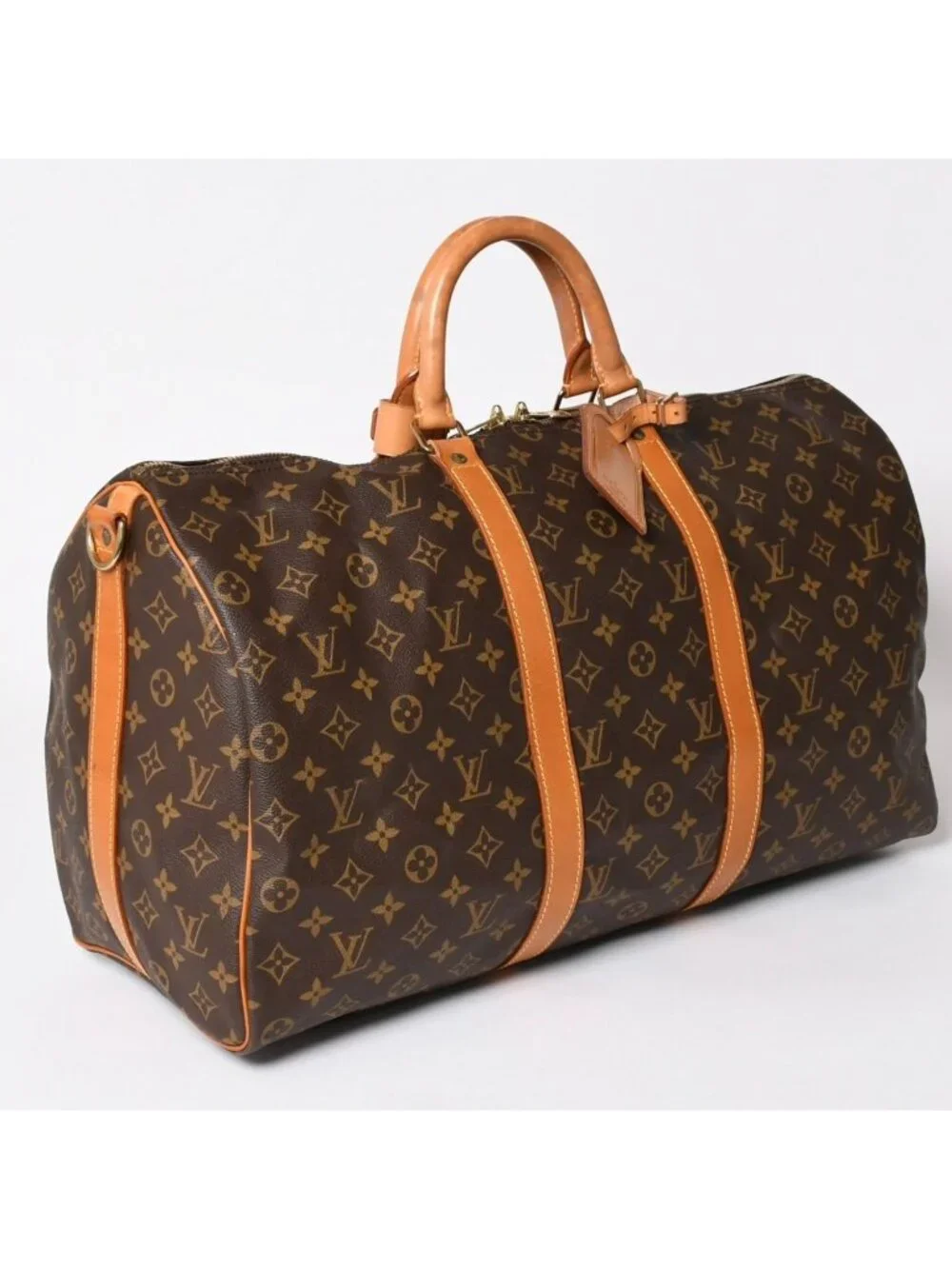 Louis Vuitton Keepall Bandouliere 50 Boston Bag Monogram Vachetta Leather